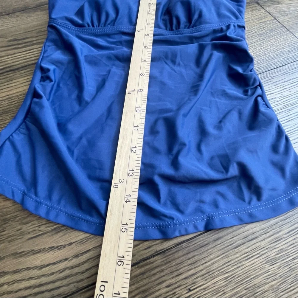 Blue‎ Tankini Set with White Trim